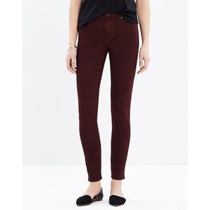 Madewell garment dye skinny jeans 27